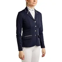 Montar SS26 MOLila Competitiejas met Champagne Kristalband en Kristallen Navy 38