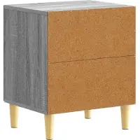vidaXL Nachtkastje 2 pcs Grijs Sonoma 43 x 34,5 x 50 cm Bewerkt hout