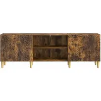 vidaXL TV Kast 150 x 31 x 50 cm Gerookt eiken Bewerkt hout