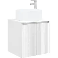 vidaXL Wandgemonteerde wastafelmeubel Wit 49,5 x 44,5 x 65,5 cm
