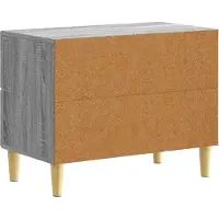 vidaXL Nachtkastje Grijs Sonoma 62 x 34,5 x 48 cm Bewerkt hout