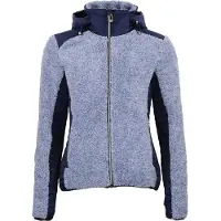Mountain Peak Dames gebreide hoodie met rits in twee materialen