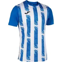 Joma Inter Iii T-shirt Met Korte Mouwen Wit,Blauw 3XL Man