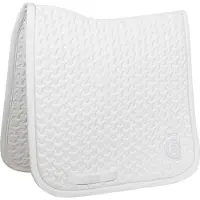 Kentucky Horsewear Horsewear - Zadeldek - Zadeldoek plaited 3D logo - Dressage - Wit