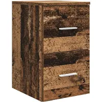 vidaXL Badkamerkastset, 3 stuks, gerecycled hout, 49,5 x 44,5 x 65 cm
