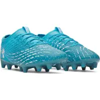Under Armour Magnetico Select 5 Gras Voetbalschoenen (FG) Azuurblauw Wit