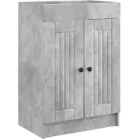 vidaXL Badkamer onder Wastafel Kast Betongrijs 56 x 37,5 x 81 cm