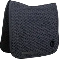 Kentucky Horsewear Horsewear - Zadeldek - Zadeldoek plaited 3D logo - Dressage - Zwart