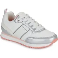 Pepe Jeans Dames Dublinistral zilveren schoenen (37), Plat, Veters, Casual, kinderkleding PGS400008