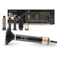 Saint Algue 5-in-1 Bladblazer met borstel - - Demeliss - 1000 W - 3 temperatuurinstellingen - Zwart/Goud