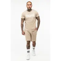 Lonsdale Joggingpak beige / wit