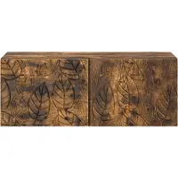 vidaXL Wandmontage TV-kast 98 x 31 cm Gerookt eiken Bewerkt hout