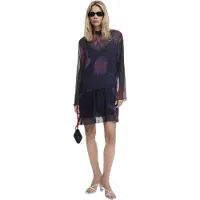 Desigual Jurk groen / sering / bessen / zwart