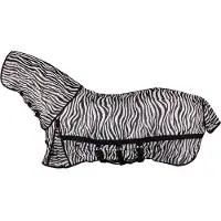 Horka - Vliegendeken Met Hals & Masker - Zebra - Maat 195