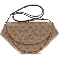 GUESS Schoudertas 'Sac à Rabat Coleen Monogramme Latte Logo II' beige