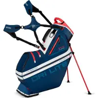 Big Max Golf Big Max Dri Lite Hybrid Tour 2 Standbag Navy rood wit