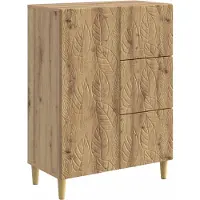 vidaXL Dressoir Artisan-eikenhout, 66 x 34,5 x 90 cm, houtvezel