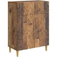 vidaXL Dressoir Oud hout 66 x 34,5 x 90 cm Bewerkt hout