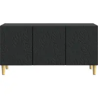 vidaXL TV Kast 99 x 34,5 x 50 cm Zwart Bewerkt hout