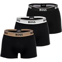 BOSS Boxershorts 'Power' brokaat / zwart / wit
