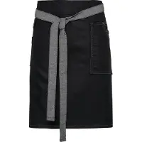 Premier Division Waxed Look Denim Waist Apron | Maat: Één maat
