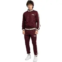 Lonsdale Joggingpak 'Ashwell' ecru / donkerrood