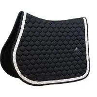 Kentucky Horsewear Horsewear - Zadeldoek - met gevlochten koord - Zadeldekje - Jumping - Zwart