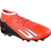 SKECHERS SKX_2 High Academy Gras Voetbalschoenen (FG) Kids Rood Zwart Wit