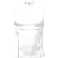 Under Armour Hg Elite Sleeveless Mock Sleeveless T-shirt Wit L / Regular Man