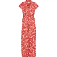 Ichi IHMARRAKECH AOP JS9 Dames Jumpsuit - FIERY RED FLOWER