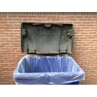 Knapzak Containerzakken Onbedrukt Ongeperforeerd | LDPE Translucent Regeneraat | 50 Micron | 1100 L (20 stuks)