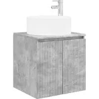 vidaXL Wandgemonteerde wastafelmeubel Betongrijs 49,5 x 44,5 x 65,5 cm