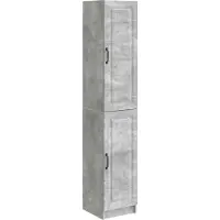 vidaXL Kast Set 2 st Betongrijs Bewerkt hout