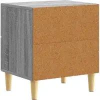 vidaXL Nachtkastje 2 st Grijs Sonoma 43 x 34,5 x 48 cm Bewerkt hout