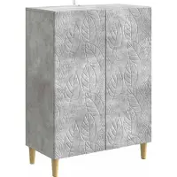vidaXL - Dressoir - Betongrijs - 66 - x - 34,5 - x - 90 - cm - Bewerkt - hout