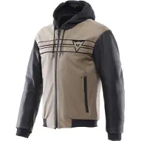 Dainese Vintedge, leren jas ,beige/zwart ,54