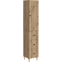 vidaXL Kast Set 2 st Bewerkt hout