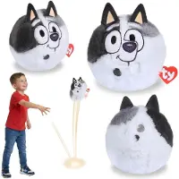 Sarcia.eu TY Bluey Muffin Heeler Knuffelbal, stuiterend knuffeltje, BEANIE BOUNCERS, behendigheidsspeelgoed voor kinderen 10 cm