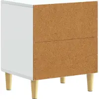 vidaXL Nachtkastje Wit 43 x 34,5 x 50 cm Bewerkt hout