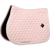 Kentucky Horsewear Horsewear - Zadeldoek met gevlochten koord - Zadeldekje - Jumping - licht rose