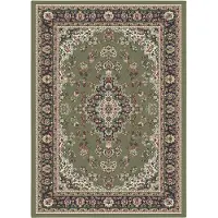 Muratap Nain klassiek medaillon laagpolig oosters vloerkleed vintage tapijt -