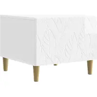 vidaXL Salontafel Hoogglans Wit 50 x 49 x 40 cm Bewerkt hout