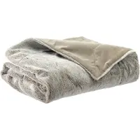 Vivaraise Plaid Kinta - Fleece deken natuurlijk 100% polyester, 130 x 160 cm