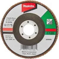 Makita Schuursch.115x22mm K120 SC-F - D-28064