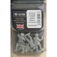 Warlord Games British and Canadian infantry (winter) platoon commanders (Bolt action nieuw)