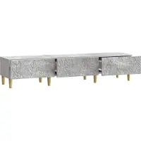 vidaXL TV Kast 147 x 34,5 x 30 cm Betongrijs Bewerkt hout