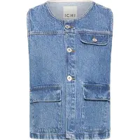 Ichi Bodywarmer 'IHPamila' blauw denim