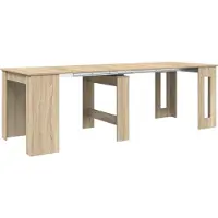 vidaXL Eettafel 240 x 85 x 75 cm Bewerkt hout Sonoma Eiken Rechthoekig
