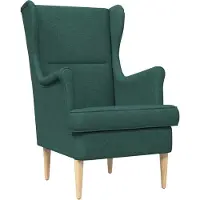 vidaXL Fauteuil Donkergroen Stof