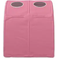vidaXL Bed tunnel 2 st Roze Polyester